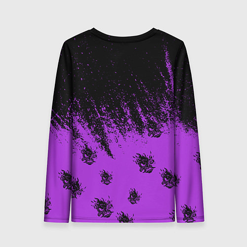 Женский лонгслив Cyberpunk neon / 3D-принт – фото 2