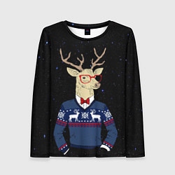 Женский лонгслив Hipster Deer