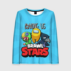 Женский лонгслив Among Us and Brawl Stars