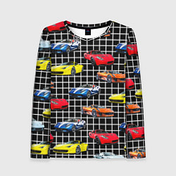 Женский лонгслив Гоночные тачки
