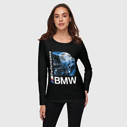 Лонгслив женский BMW, цвет: 3D-принт — фото 2
