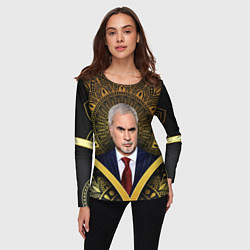 Лонгслив женский Валерий Меладзе золото мандала, цвет: 3D-принт — фото 2