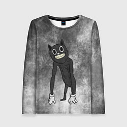 Лонгслив женский Cartoon cat, цвет: 3D-принт
