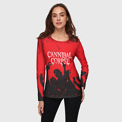 Лонгслив женский Cannibal Corpse Труп Каннибала Z, цвет: 3D-принт — фото 2