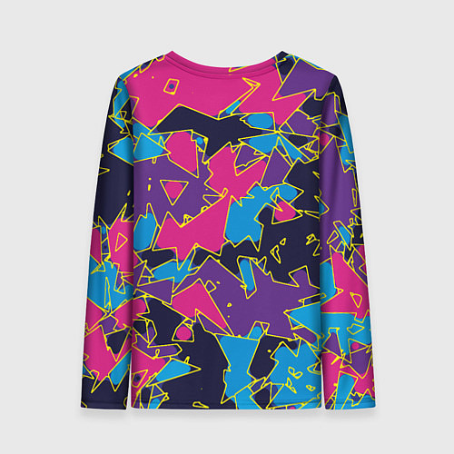 Женский лонгслив Геометрическая абстракция / 3D-принт – фото 2