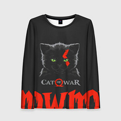 Лонгслив женский Cat of war, цвет: 3D-принт
