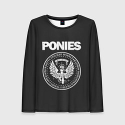 Женский лонгслив Pony x Ramones