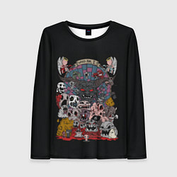 Лонгслив женский Азейк и боссы, цвет: 3D-принт