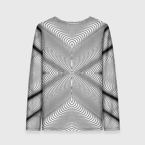 Женский лонгслив Линии иллюзия / 3D-принт – фото 2