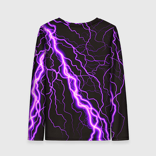 Женский лонгслив GENSHIN IMPACT МОЛНИЯ НЕОН / 3D-принт – фото 2