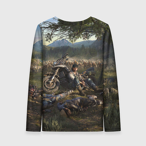 Женский лонгслив Days gone Дикон и толпа фриков / 3D-принт – фото 2