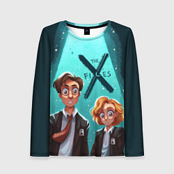 Женский лонгслив Fox Mulder and Dana Scully