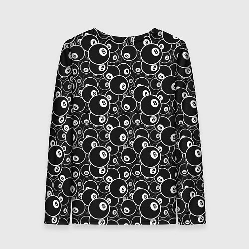 Женский лонгслив Пул-8 / 3D-принт – фото 2