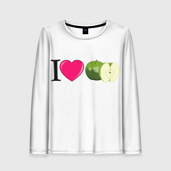 Женский лонгслив I LOVE APPLE