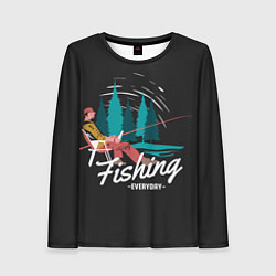 Женский лонгслив Рыбалка Fishing