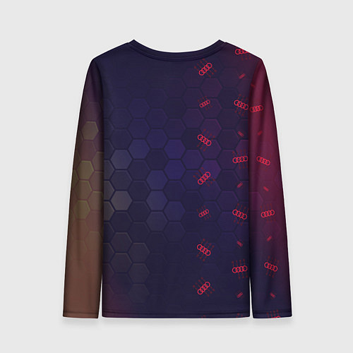 Женский лонгслив Audi - Gearbox - Hexagon Pattern / 3D-принт – фото 2