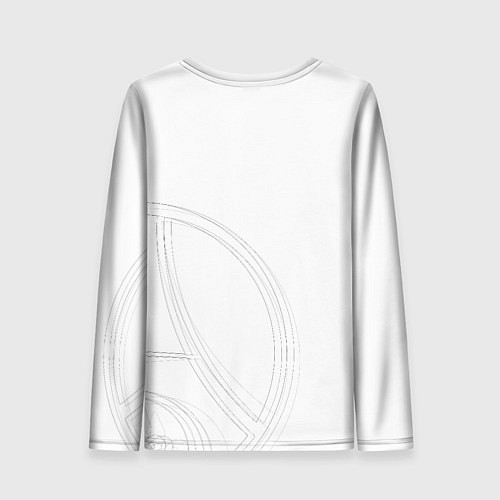 Женский лонгслив PSG Core Big Logo White New 202223 / 3D-принт – фото 2