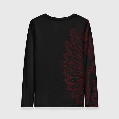 Женский лонгслив Russia - Red Side / 3D-принт – фото 2