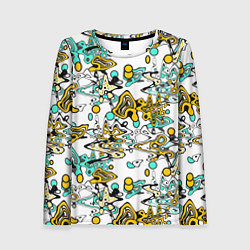 Женский лонгслив Абстрактный современный узор в стиле граффити