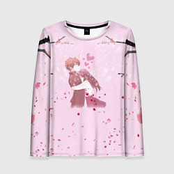 Лонгслив женский Аниме Объятия Любовь Пара, цвет: 3D-принт
