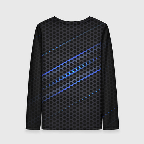 Женский лонгслив СТАЛЬНАЯ СЕТКА НЕОН STEEL MESH NEON / 3D-принт – фото 2