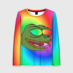 Женский лонгслив Pepe rainbow