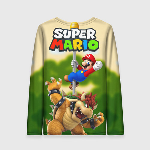 Женский лонгслив Mario Coins / 3D-принт – фото 2