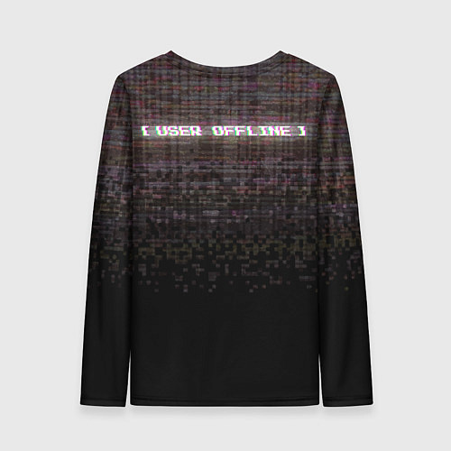 Женский лонгслив Going offline noise / 3D-принт – фото 2