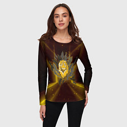 Лонгслив женский Золотой тигр 2022, цвет: 3D-принт — фото 2