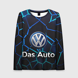 Лонгслив женский Volkswagen слоган Das Auto, цвет: 3D-принт