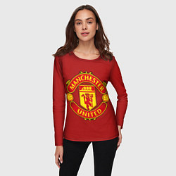 Лонгслив женский Manchester United F C, цвет: 3D-принт — фото 2