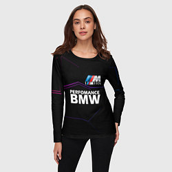 Лонгслив женский BMW фанат, цвет: 3D-принт — фото 2