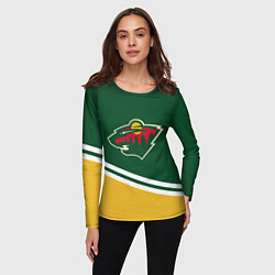Лонгслив женский Minnesota Wild NHL, цвет: 3D-принт — фото 2
