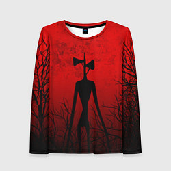Женский лонгслив СИРЕНОГОЛОВЫЙ В ТЁМНОМ ЛЕСУ