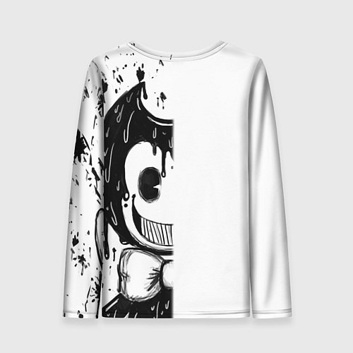Женский лонгслив BENDY - БЕНДИ БРЫЗГИ КРАСКИ / 3D-принт – фото 2
