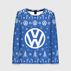 Лонгслив женский Volkswagen Новогодний, цвет: 3D-принт