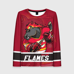 Женский лонгслив Калгари Флэймз, Calgary Flames