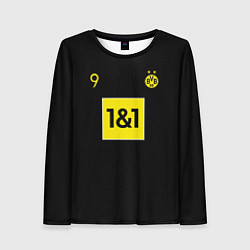 Лонгслив женский Haaland 9 - Borussia Dortmund, цвет: 3D-принт