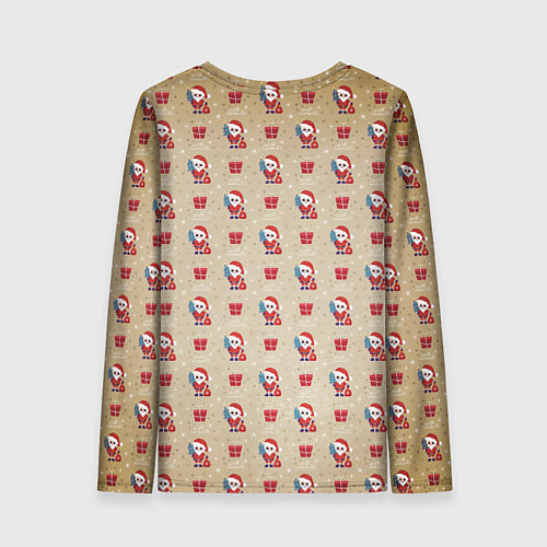 Женский лонгслив !Рождество! / 3D-принт – фото 2