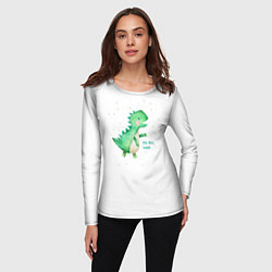 Лонгслив женский Dino inside, цвет: 3D-принт — фото 2