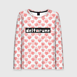 Женский лонгслив DELTARUNE PATTERN LOGO