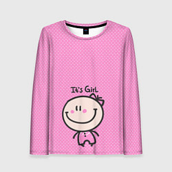 Лонгслив женский Its girl, цвет: 3D-принт