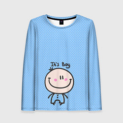 Лонгслив женский Its boy, цвет: 3D-принт