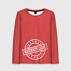 Лонгслив женский Maternity leave, цвет: 3D-принт