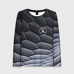 Лонгслив женский Mercedes Benz pattern, цвет: 3D-принт