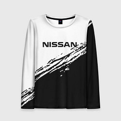 Лонгслив женский Nissan ниссан, цвет: 3D-принт