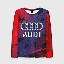 Лонгслив женский AUDI Audi Краски, цвет: 3D-принт