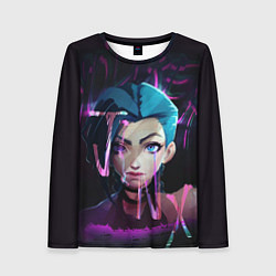 Женский лонгслив League Of Legends Jinx neon