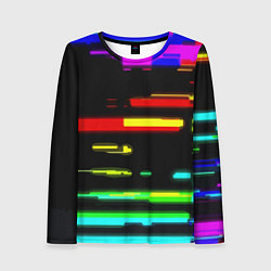 Женский лонгслив Color fashion glitch