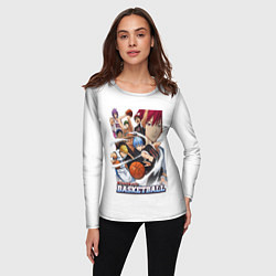 Лонгслив женский Kurokos Basketball 1, цвет: 3D-принт — фото 2